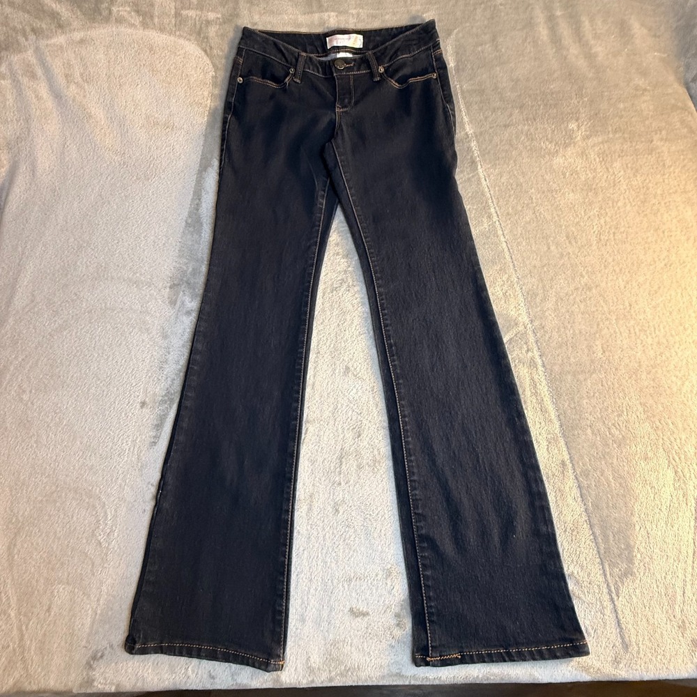 No Boundaries Dark Wash‎ Bootcut Jeans Size 7 Stretch Denim
